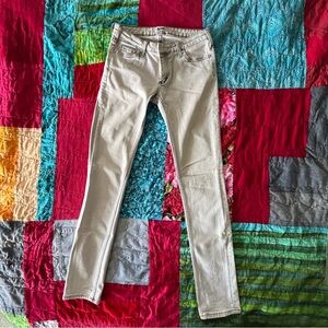 Vintage ACNE JEANS Womens 28/32 KEX/TRASH LIGHT GRAY Stretch Skinny Slim Fit EUC